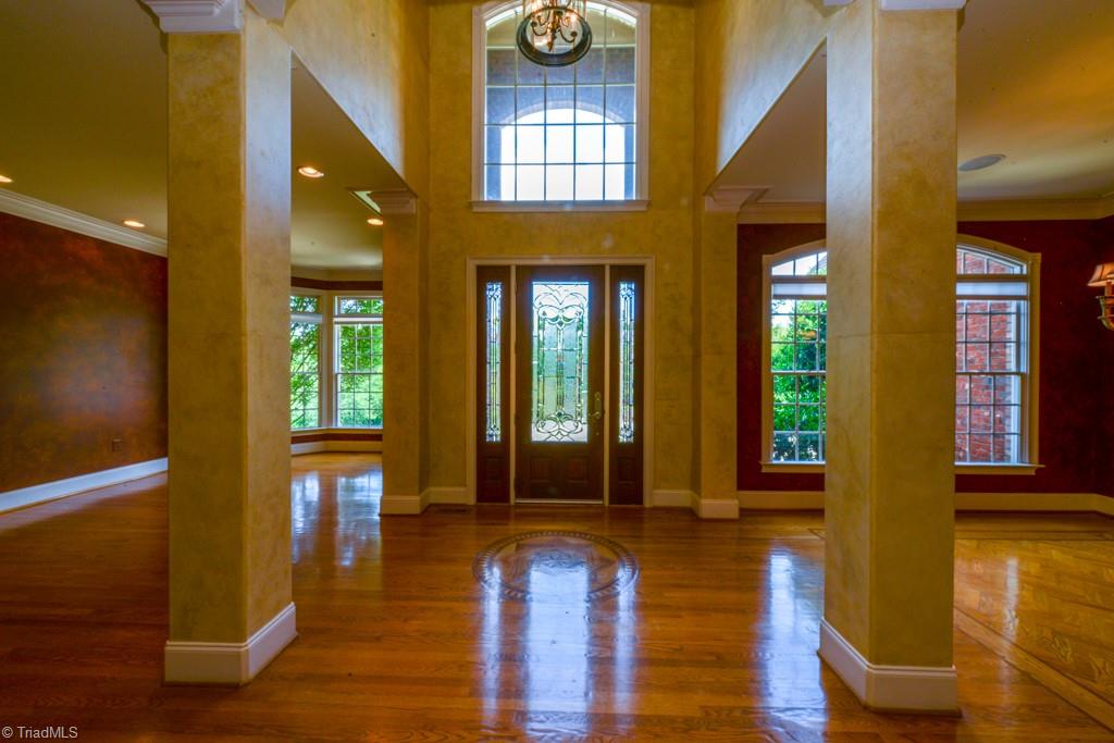 4229 Rock Bridge Road High Point, NC 27262 - Photo 11 of 49 Large vaulted foyer with detail in the hardwood flooring