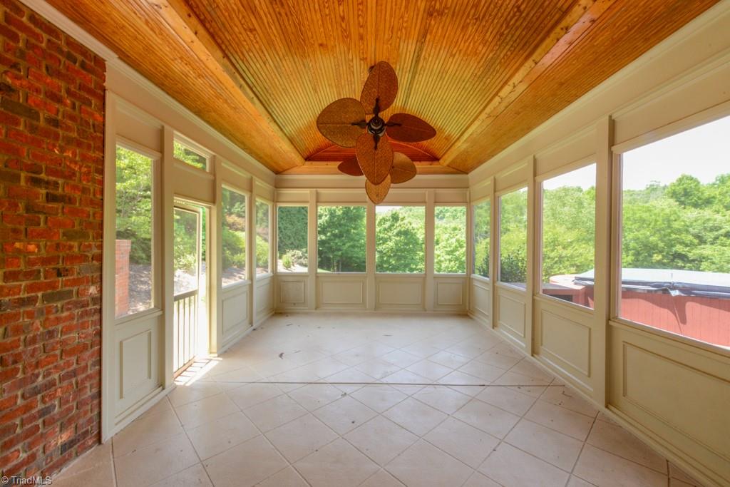 4229 Rock Bridge Road High Point, NC 27262 - Photo 4 of 49 Check out the ceiling in this relaxing screened porch