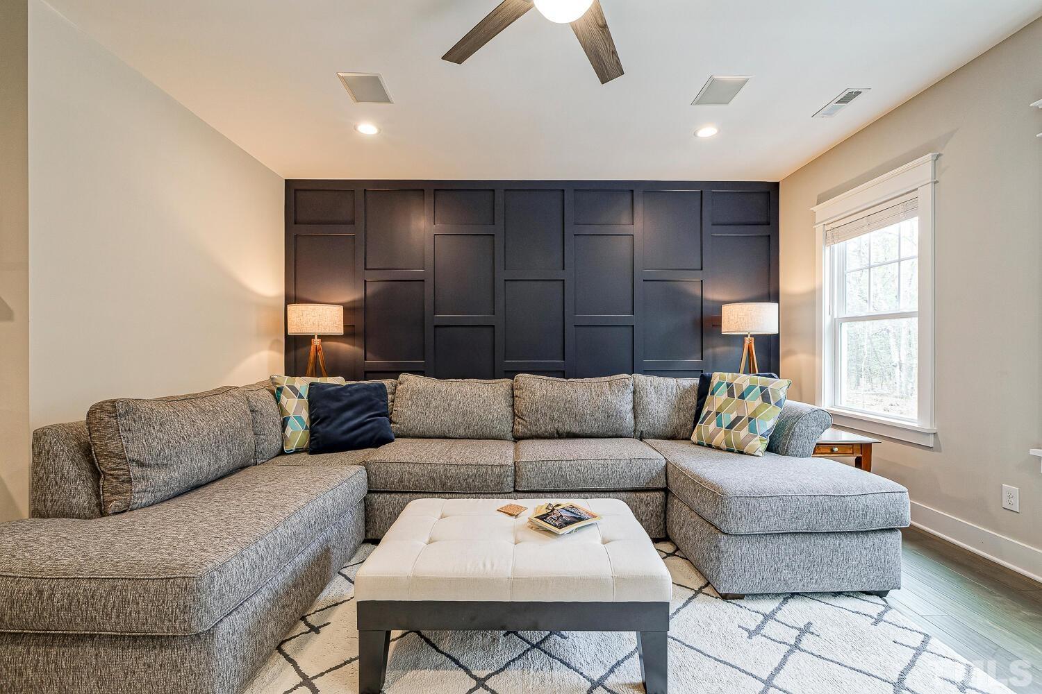 1125 Barley Stone Way Raleigh, NC 27603 - Photo 50 of 89 Playroom, Theater Room, Exercise, Crafts, Study, Library. Accent Wall Makes it So Inviting!