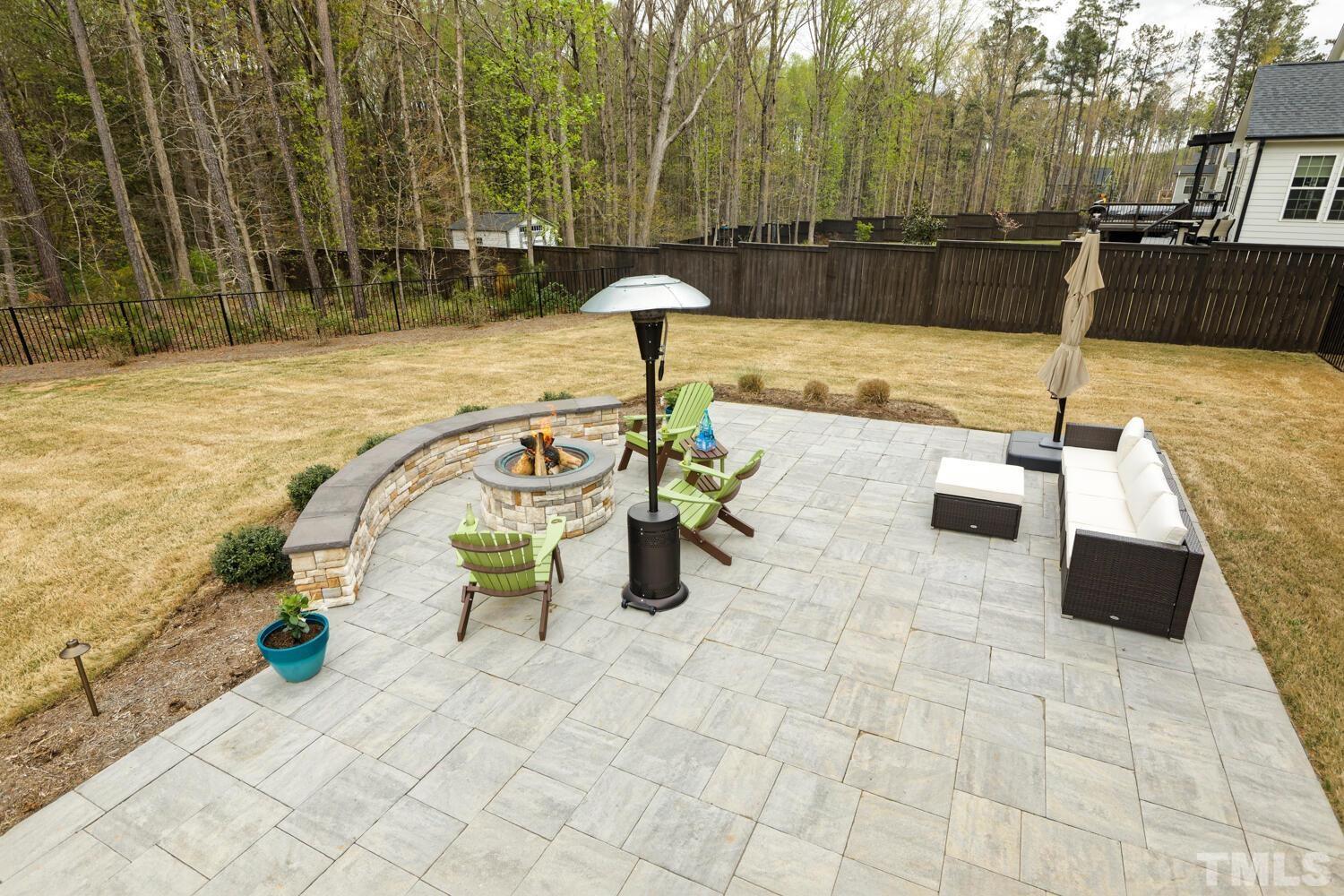 1125 Barley Stone Way Raleigh, NC 27603 - Photo 69 of 89 Huge Patio with Firepit and Bench!