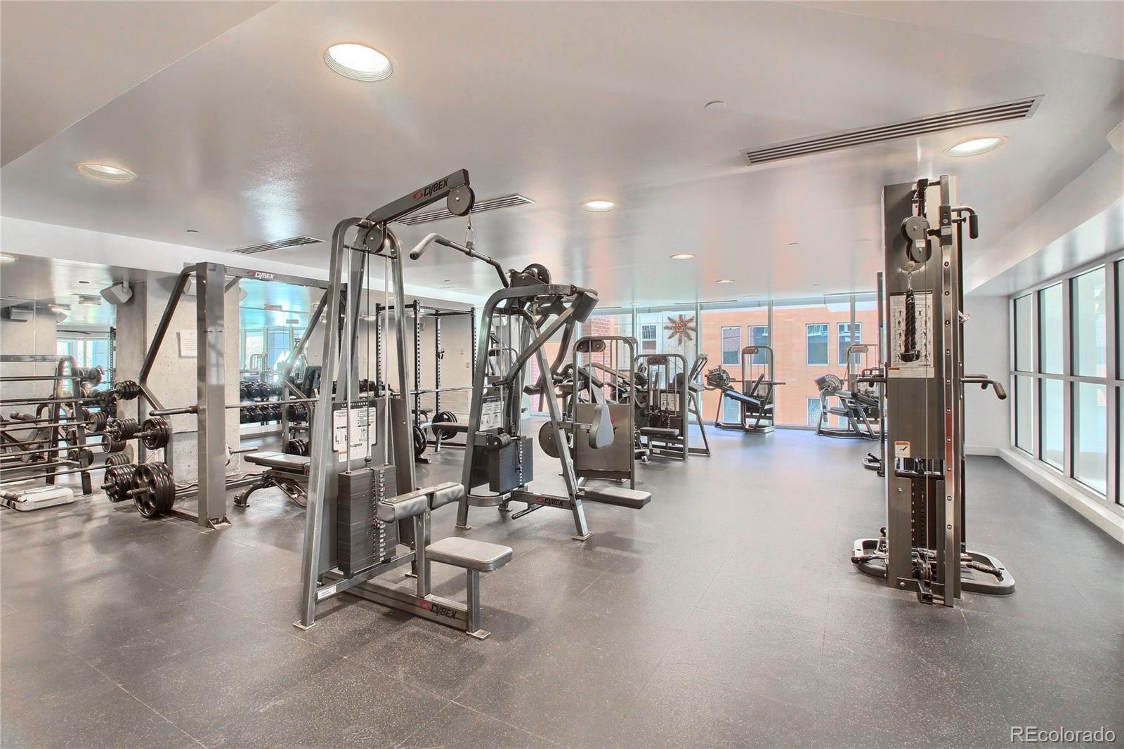 1700 Bassett Street, Unit 1012 Denver, CO 80202 - Photo 34 of 48 a view of a room with gym equipment