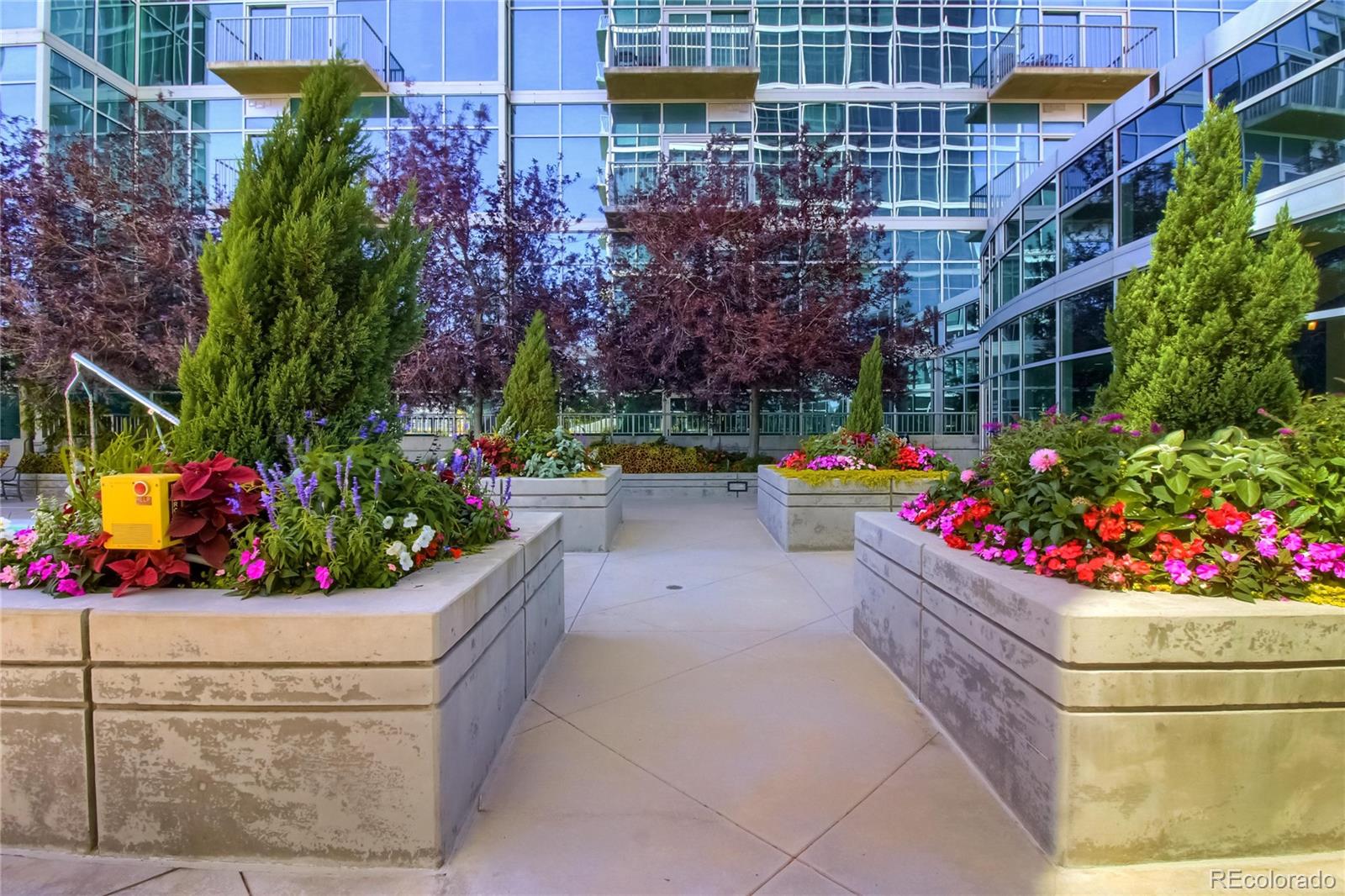 1700 Bassett Street, Unit 1012 Denver, CO 80202 - Photo 37 of 48 a view of a filled with a flower garden
