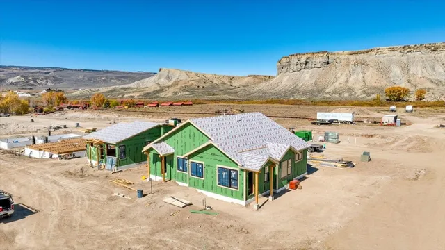 a view of houses with outdoor space