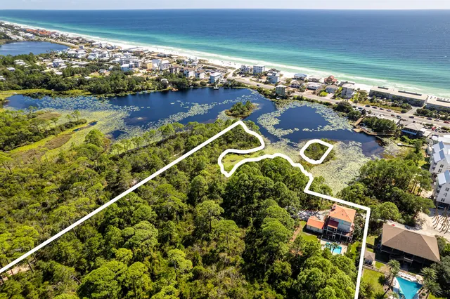 a lake view with beach