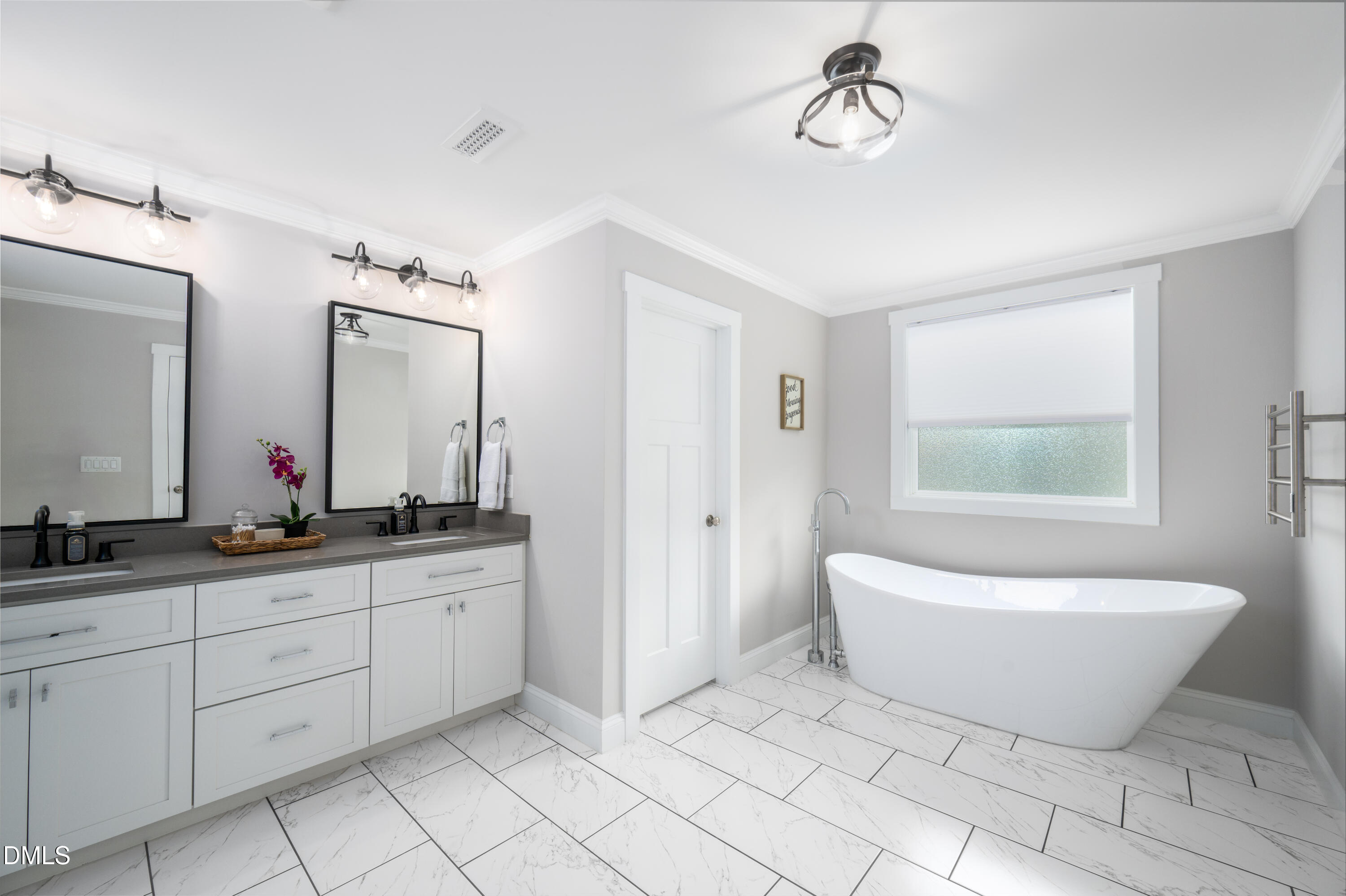 710 Hadley Mill Road Pittsboro, NC 27312 - Photo 23 of 56 a bathroom with a granite countertop sink mirror and bathtub