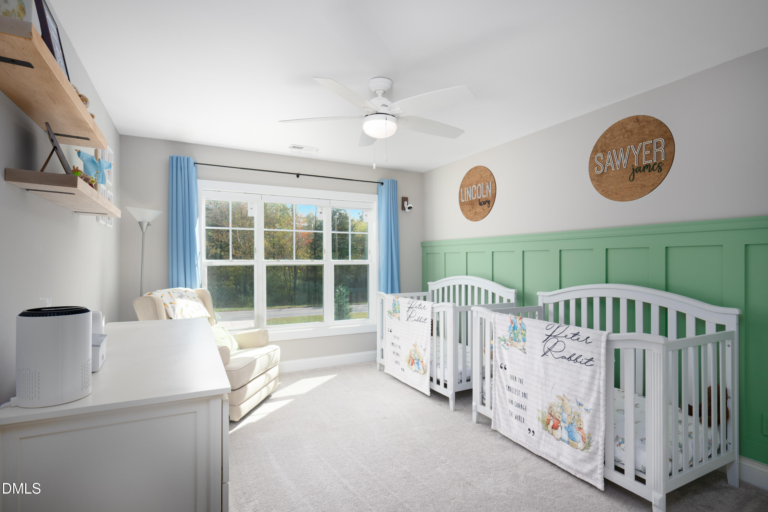 710 Hadley Mill Road Pittsboro, NC 27312 - Photo 29 of 56 a bedroom with furniture and a large window