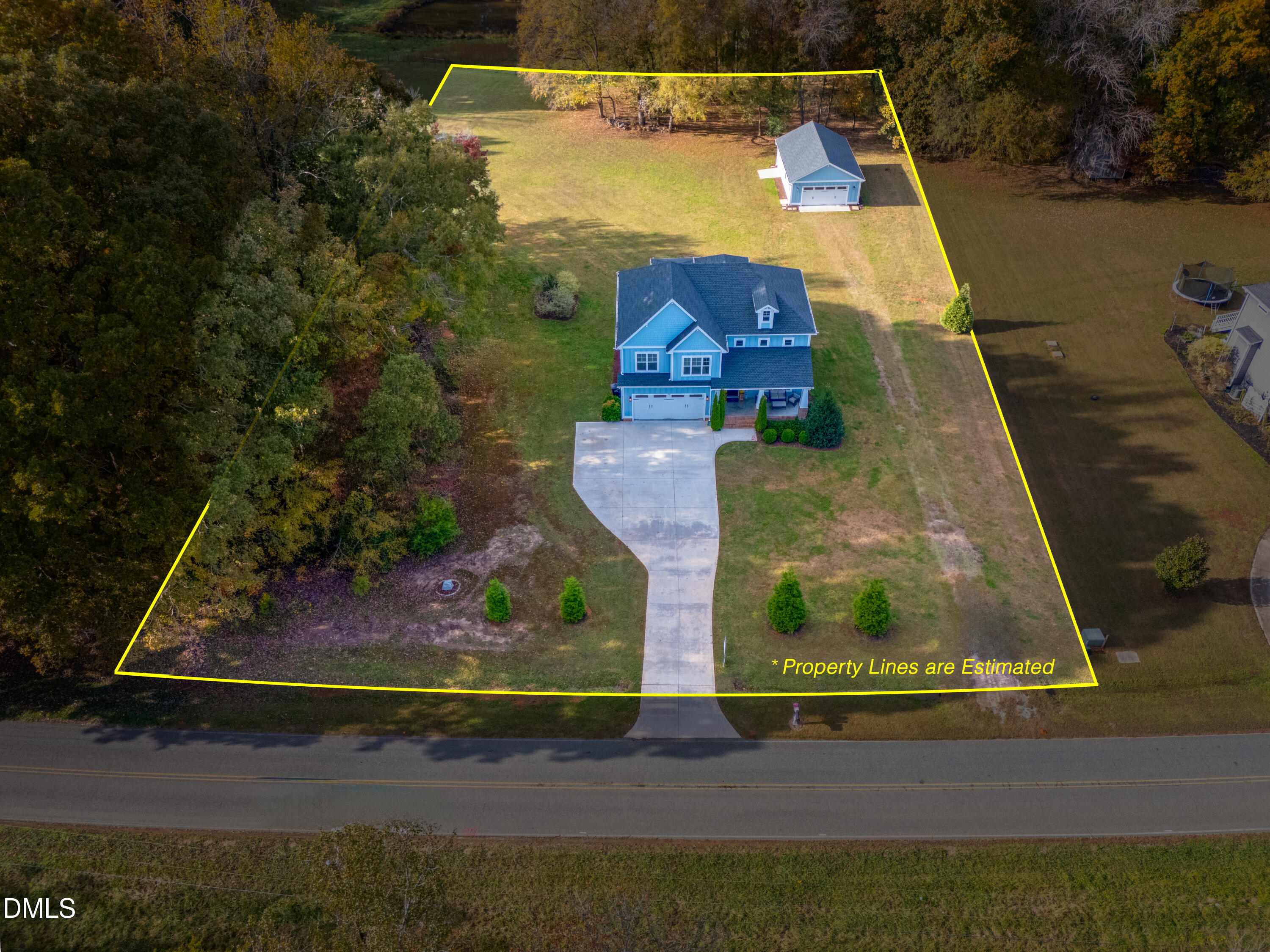 710 Hadley Mill Road Pittsboro, NC 27312 - Photo 51 of 56 an aerial view of a house with outdoor space