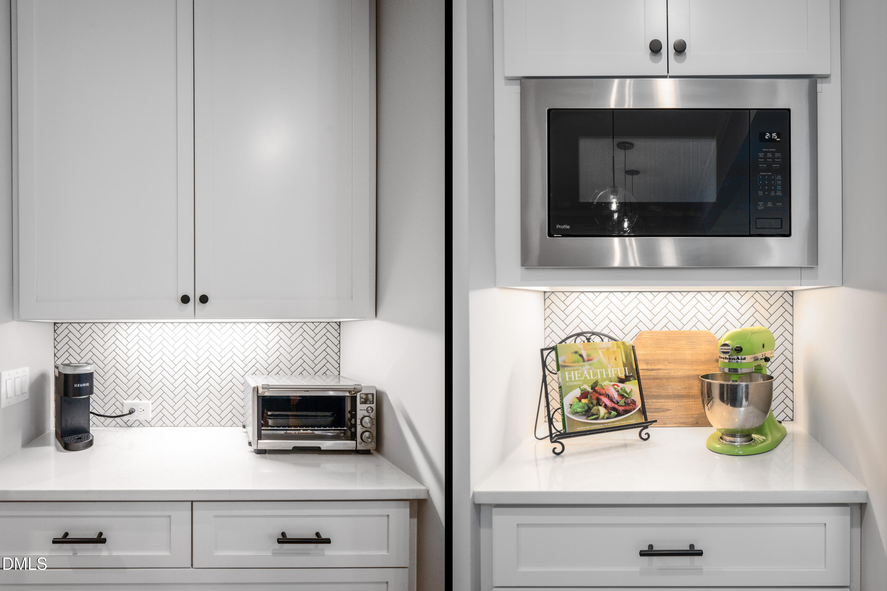 710 Hadley Mill Road Pittsboro, NC 27312 - Photo 6 of 56 a kitchen with a stove and a microwave