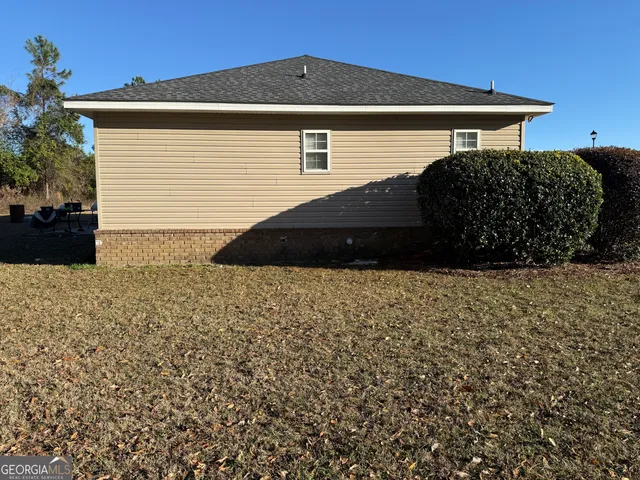a front view of a house