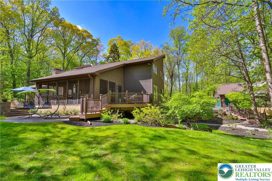 2159 Quarry Road Coopersburg, PA 18036 - Photo 67 of 79 Rear view, multi level patios, deck and screened porch