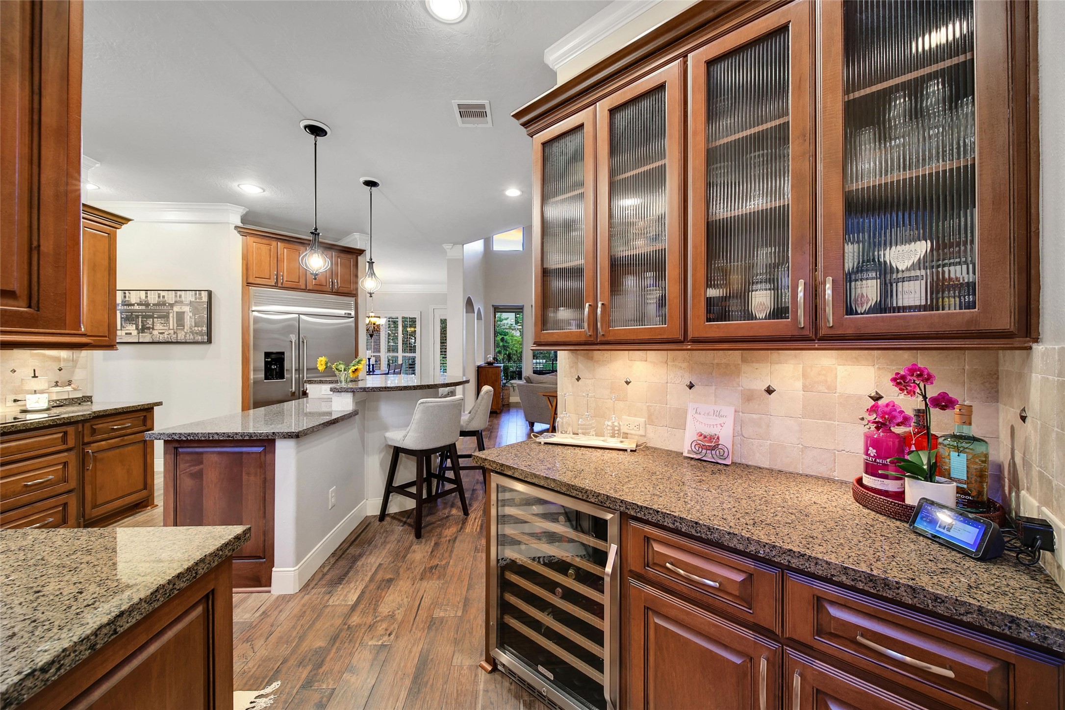 5902 Royal Hill Court Kingwood, TX 77345 - Photo 22 of 43 a kitchen with granite countertop lots of counter top space