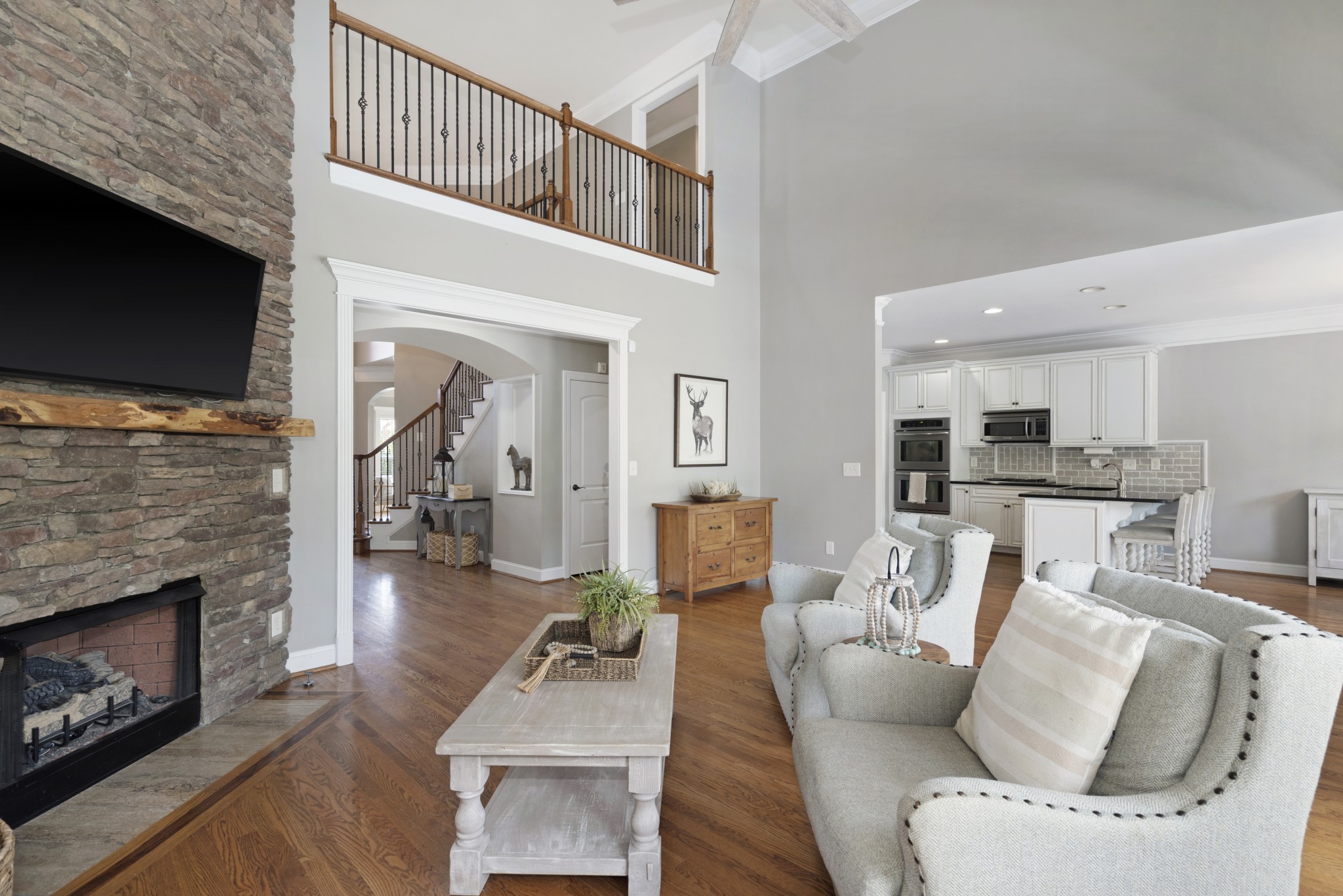 2003 Bathurst Court Spring Hill, TN 37174 - Photo 5 of 30 a living room with furniture and a fireplace