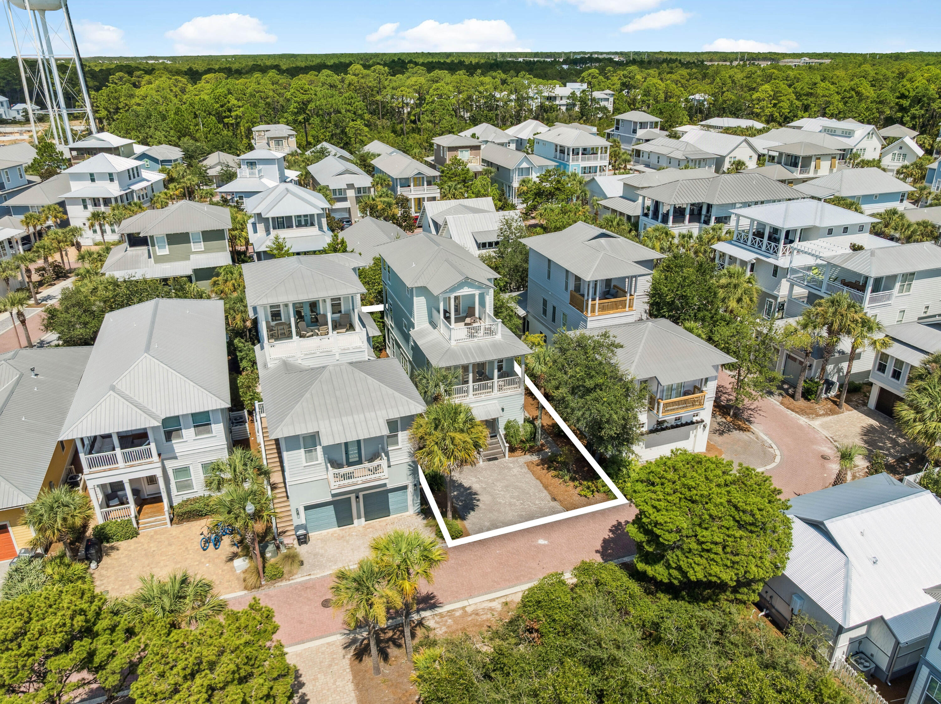 54 Surfer Lane Seacrest, FL 32461 - Photo 13 of 47 an aerial view of residential houses with outdoor space and street view