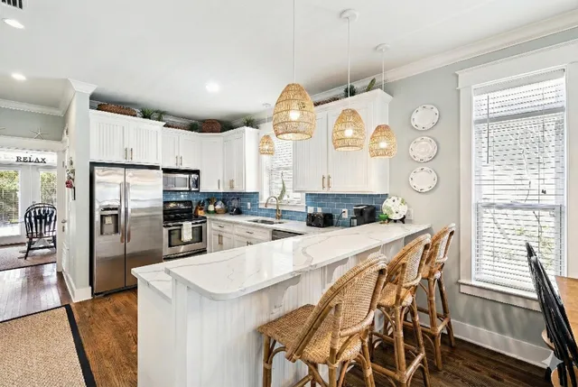 a view of city and ocean