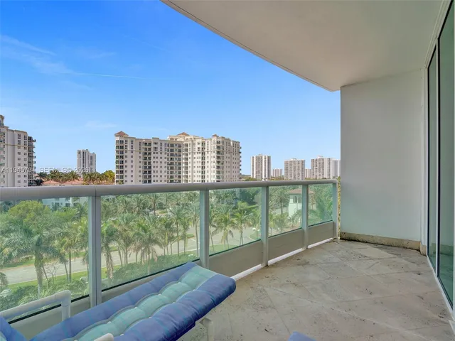 a view of a city from a balcony