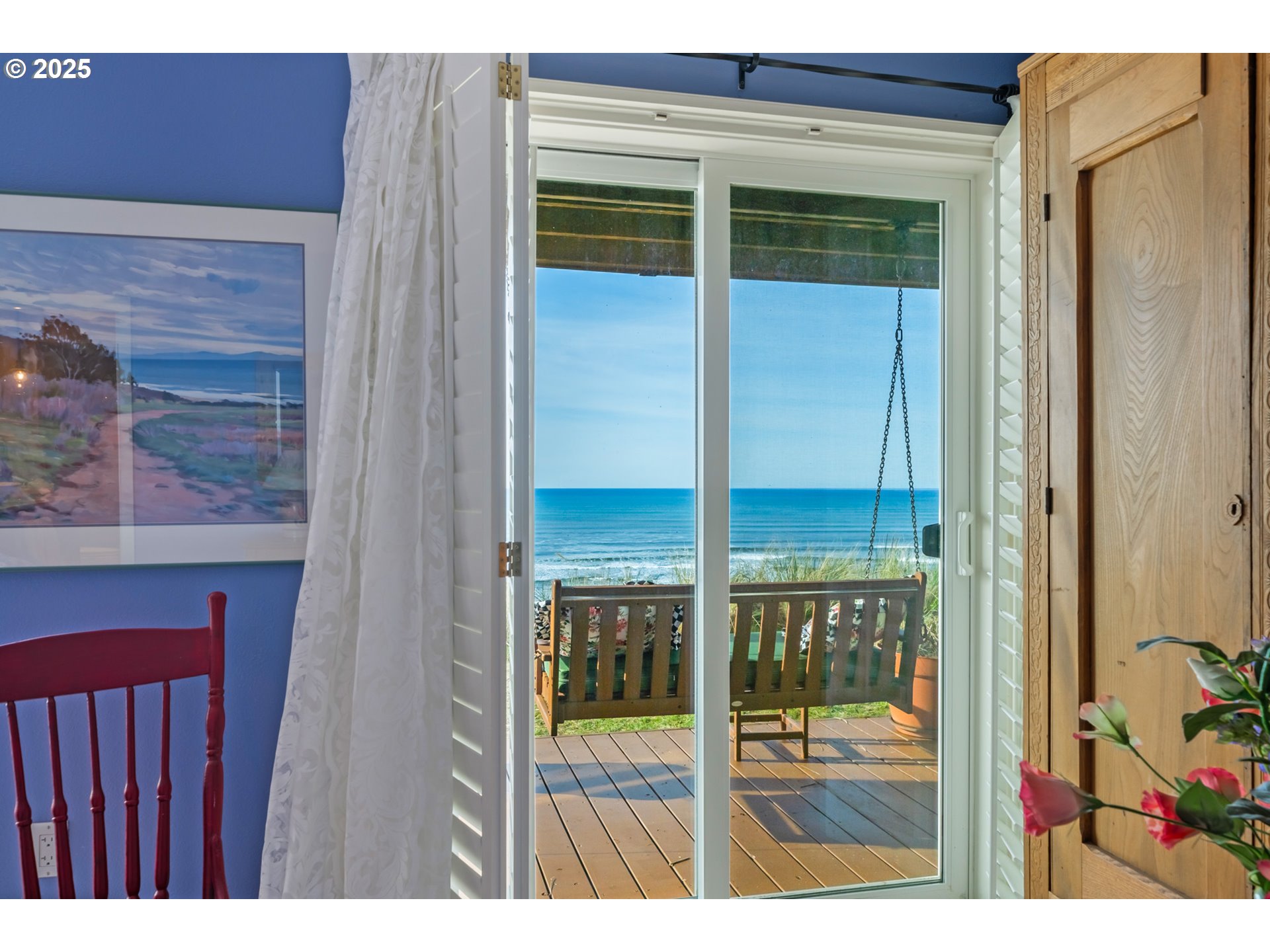 5235 Capes Loop Oceanside, OR 97141 - Photo 32 of 48 a picture of a bathroom with a glass door