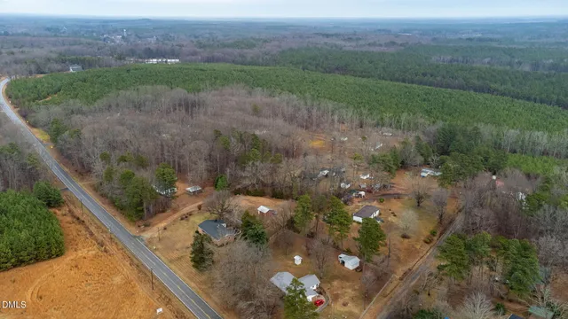 a view of a yard with an outdoor space