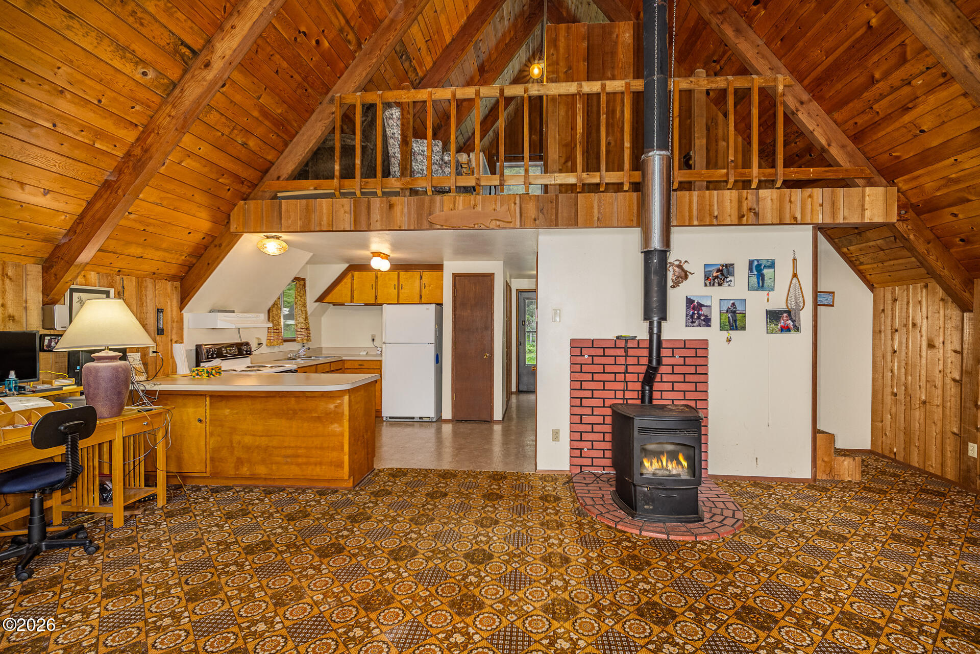 1844 Little Switzerland Road Tidewater, OR 97390 - Photo 7 of 24 Living Room and Kitchen