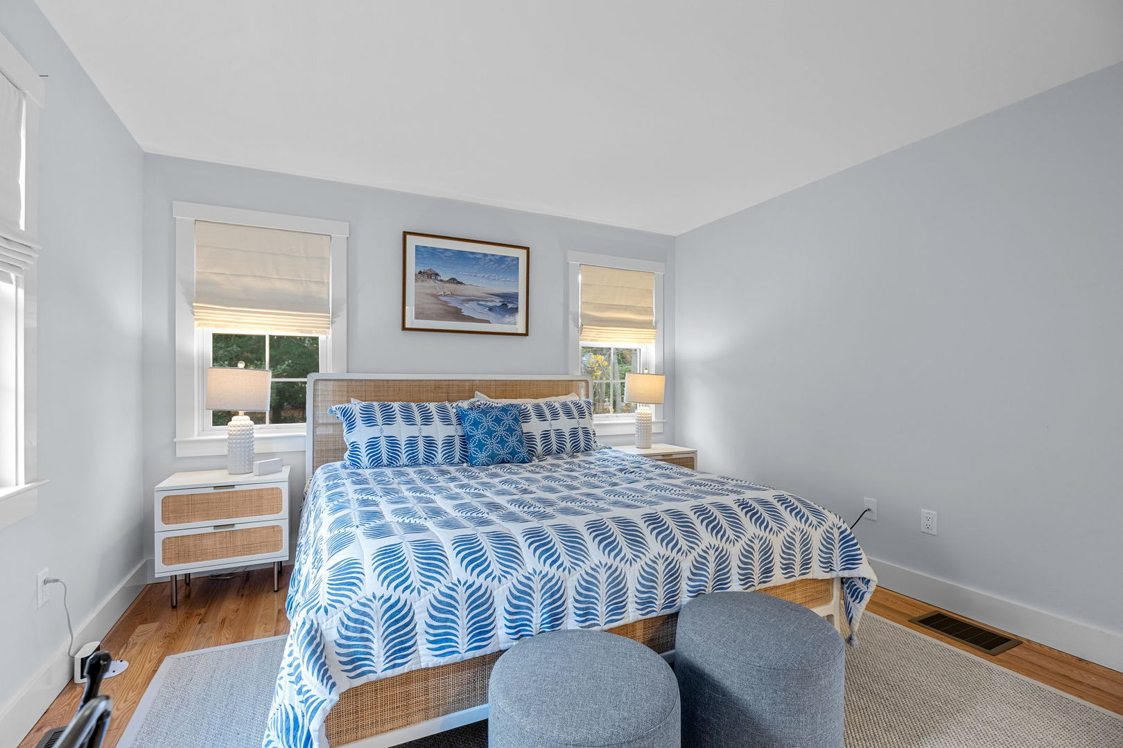 16 2nd Avenue Osterville, MA 02655 - Photo 17 of 49 a bedroom with a bed and wooden floor