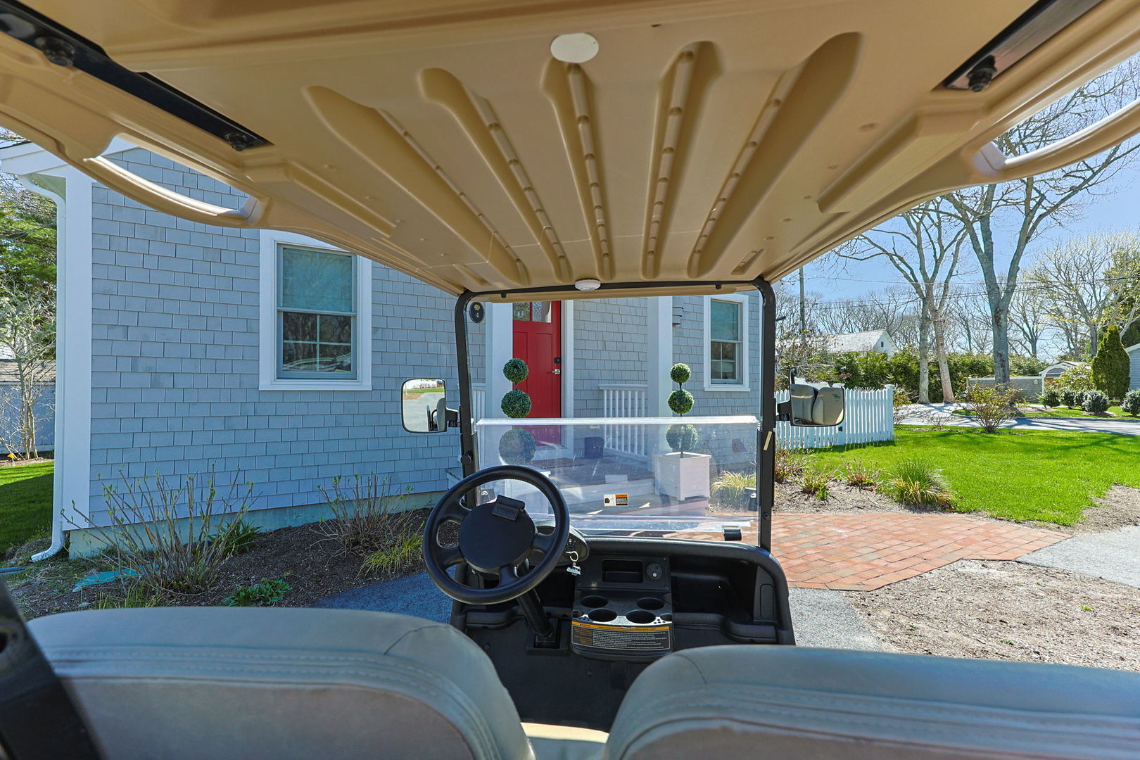 16 2nd Avenue Osterville, MA 02655 - Photo 39 of 49 a view of a porch with furniture and garden