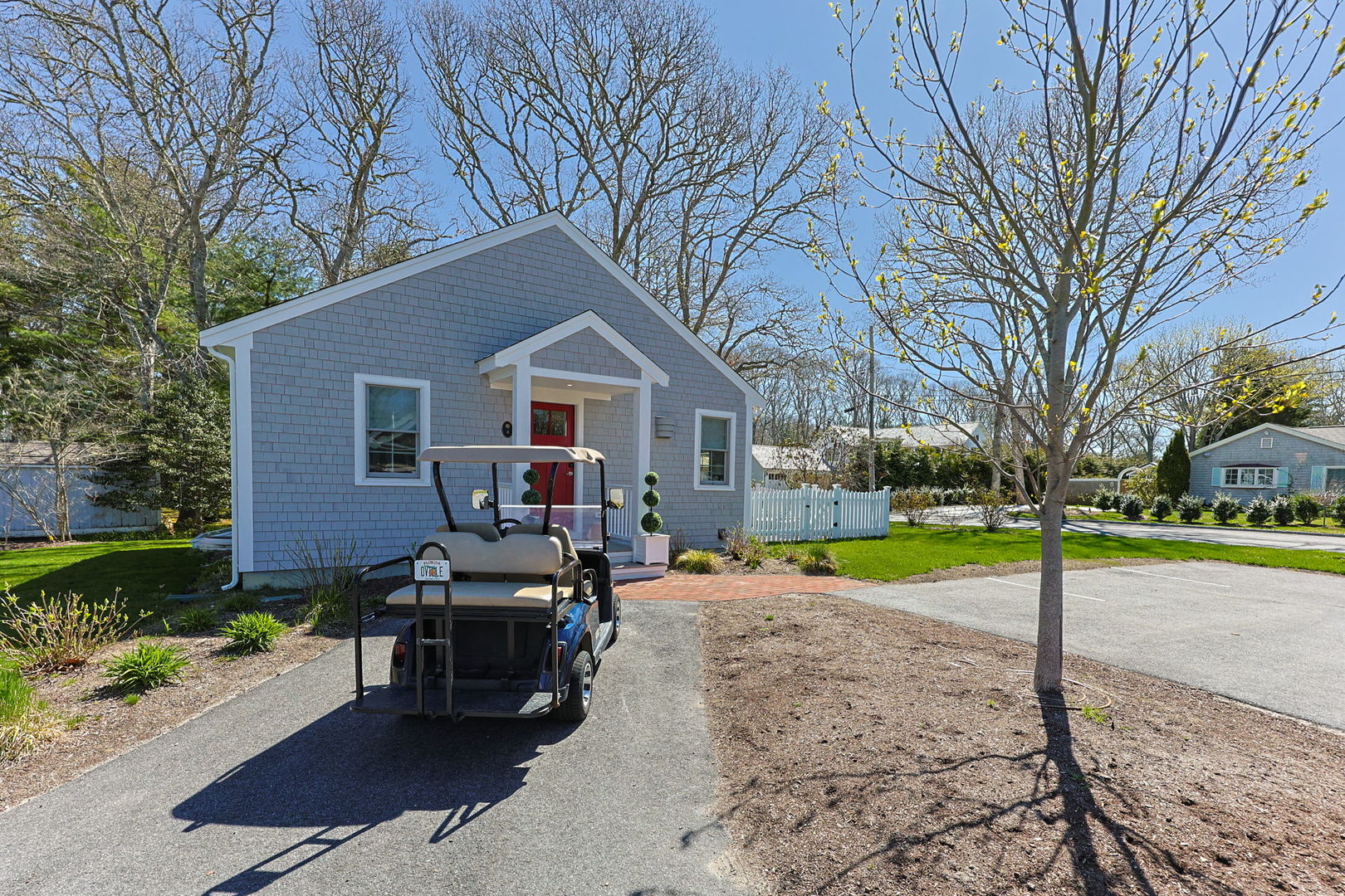 16 2nd Avenue Osterville, MA 02655 - Photo 41 of 49 a view of a house with backyard and trees