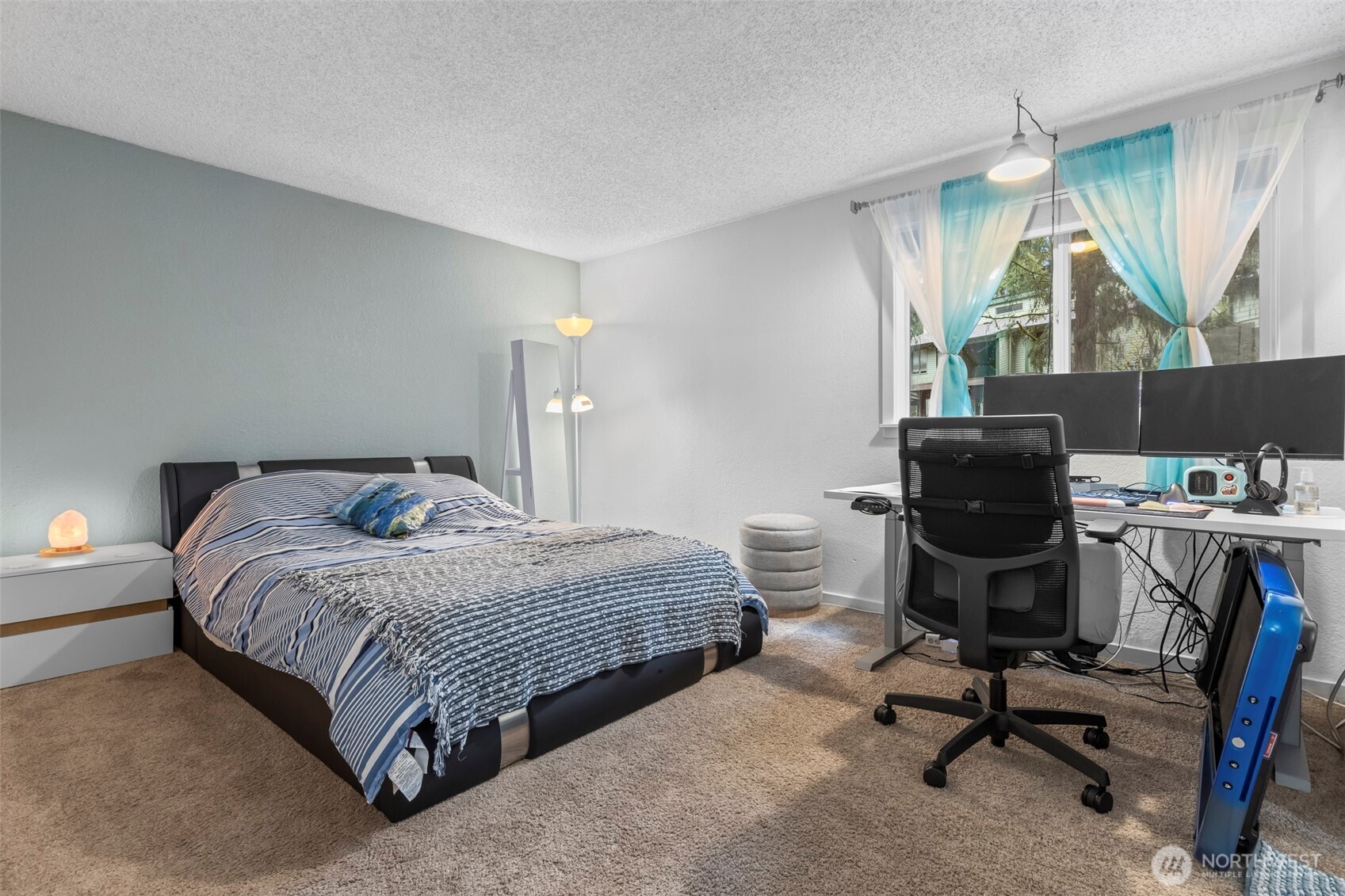 157 South 330th Street, Unit A Federal Way, WA 98003 - Photo 11 of 21 a bedroom with a bed window and a desk
