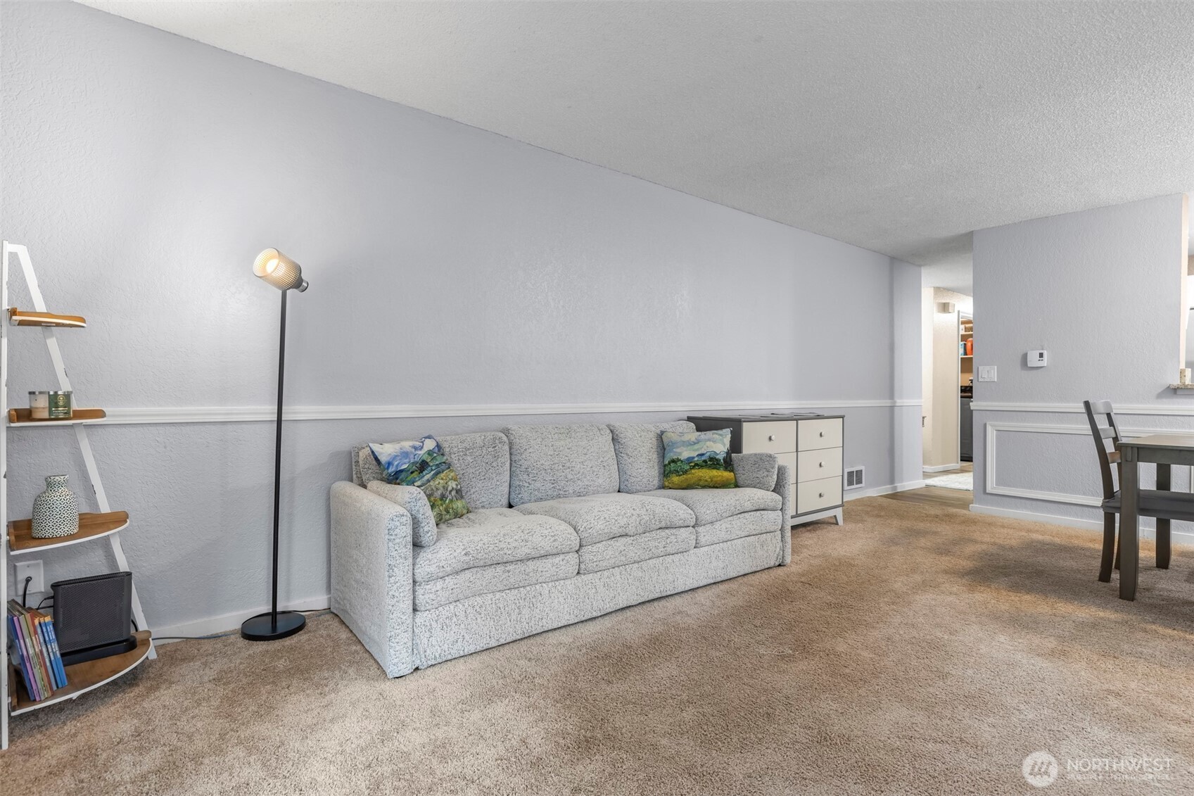 157 South 330th Street, Unit A Federal Way, WA 98003 - Photo 10 of 21 a living room with furniture and a fireplace