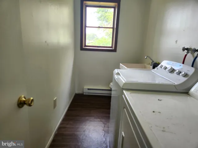 a view of a stairway with a window