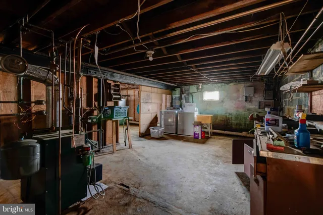 a view of a storage room