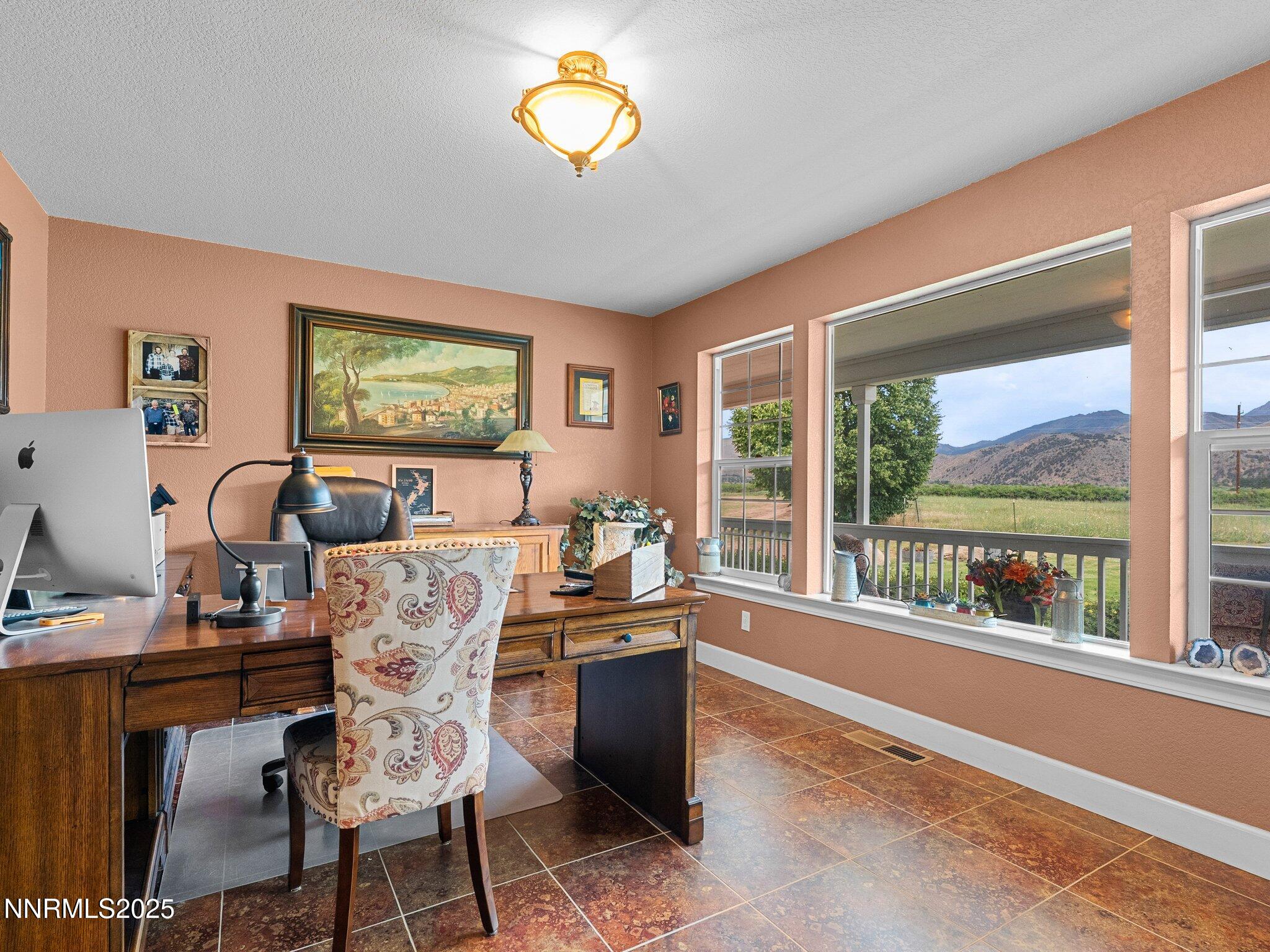 801 Larson Lane Coleville, CA 96107 - Photo 19 of 37 a view of a dining room with furniture window and outside view