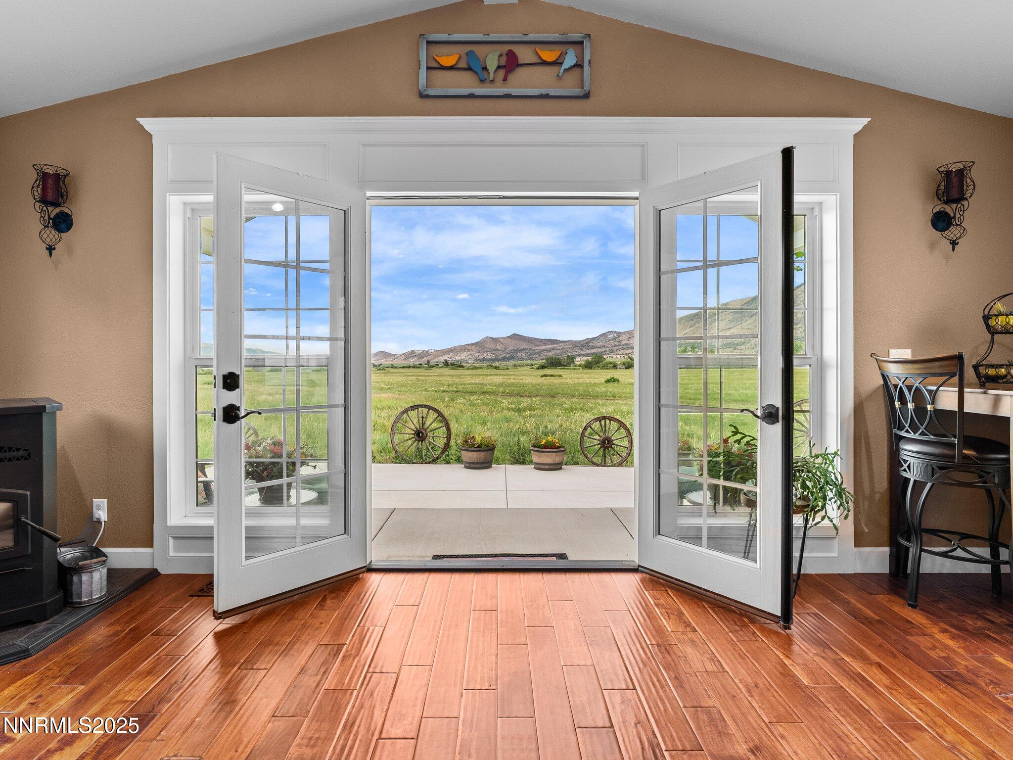 801 Larson Lane Coleville, CA 96107 - Photo 26 of 37 a view of an entryway with wooden floor and door