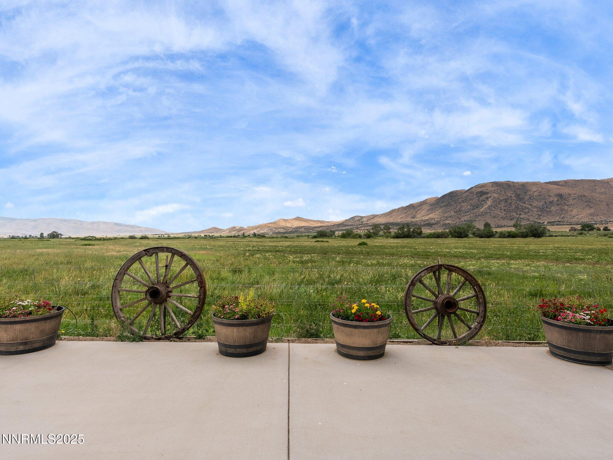 801 Larson Lane Coleville, CA 96107 - Photo 29 of 37 a view of a terrace with a garden