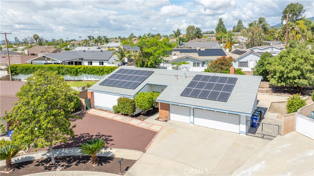 6320 Topaz Street Rancho Cucamonga, CA 91701 - Photo 27 of 32 Aerial View with Solar Panels