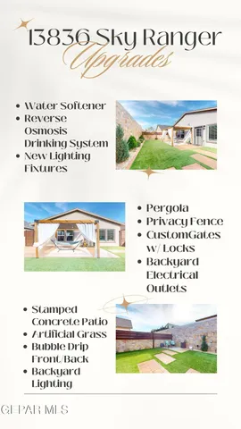 $274,000 | 13836 Sky Ranger Avenue, Horizon City, TX 79928