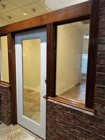 a view of front door