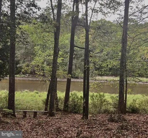 a view of lake with green space