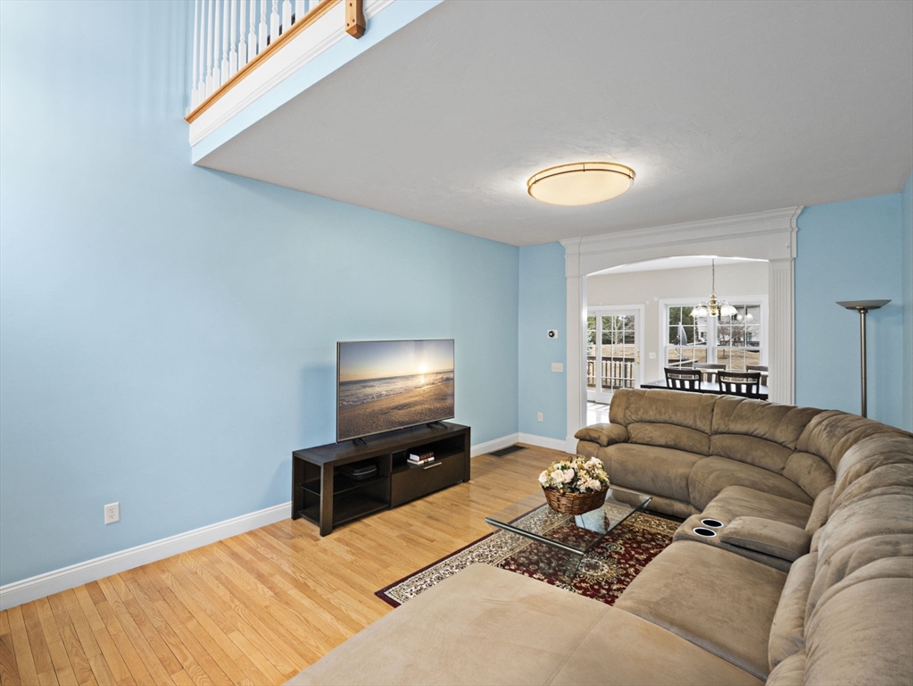 36 Knowlton Circle, Unit 1 Upton, MA 01568 - Photo 18 of 37 a living room with furniture and a flat screen tv