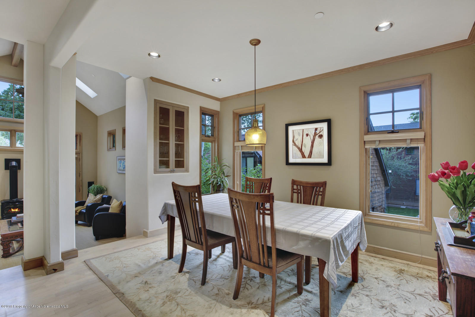 146 East Homestead Drive Basalt, CO 81621 - Photo 13 of 42 a dining room with furniture window and wooden floor
