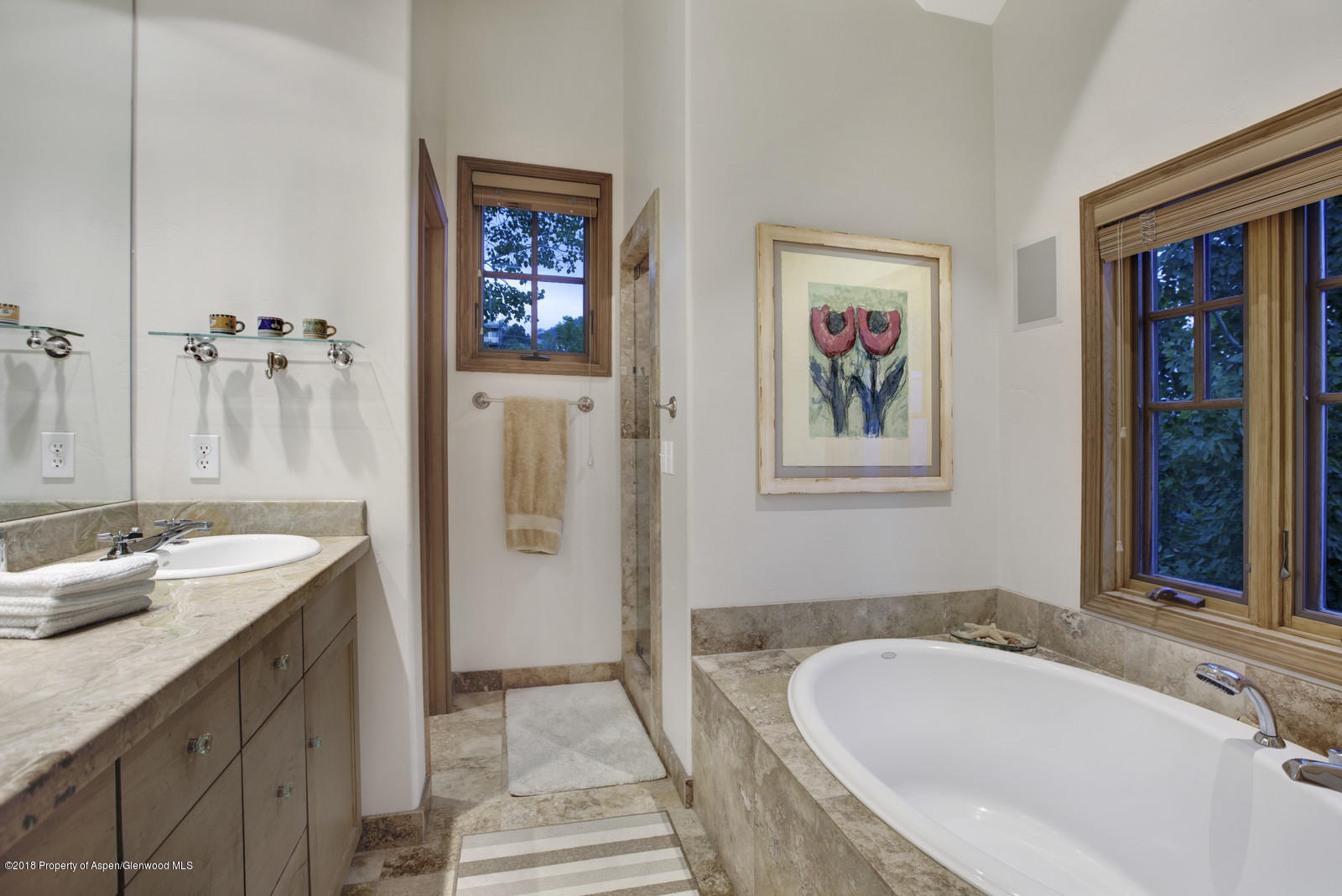 146 East Homestead Drive Basalt, CO 81621 - Photo 20 of 42 a bathroom with a tub a sink and mirror