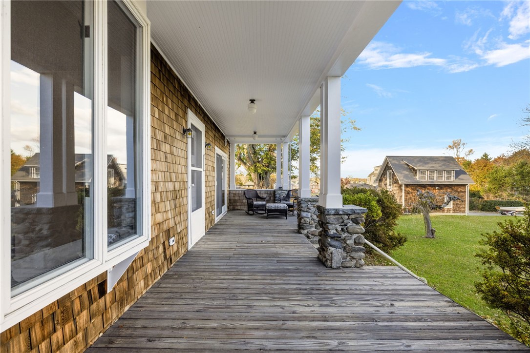 39 Walcott Avenue Jamestown, RI 02835 - Photo 5 of 46 The extraordinary porch is 36'10" x 10'10".