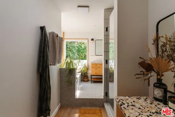 a view of outdoor seating space