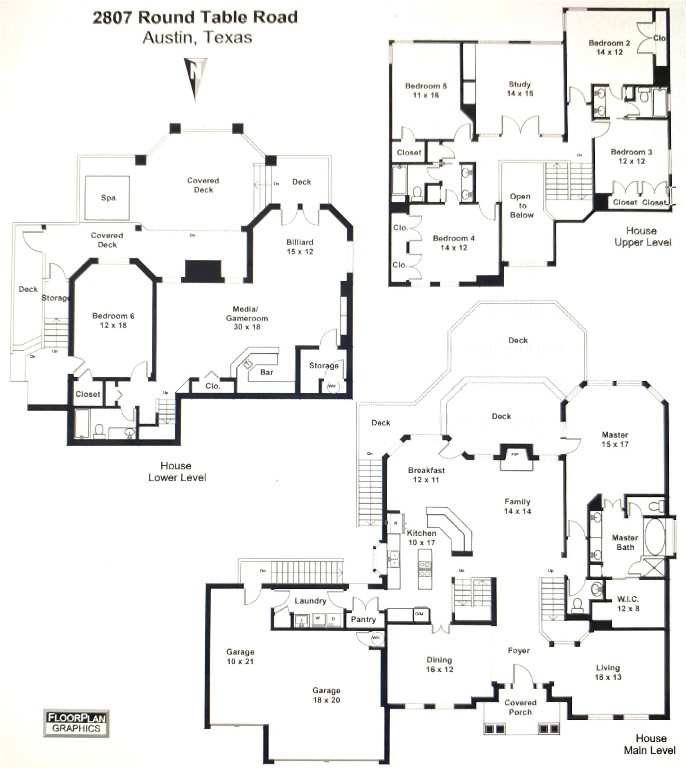 2807 Round Table Road Austin, TX 78746 - Photo 38 of 38 View of floor plan / room layout