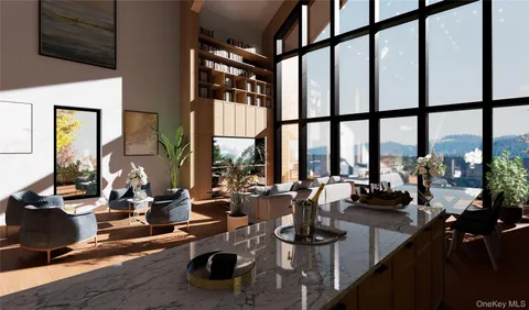 a room with lots of equipment and a large window