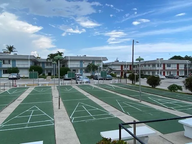 a view of a basketball court