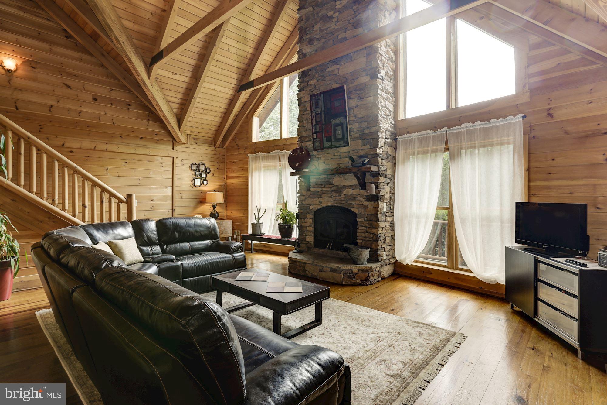 2169 Beaver Dam Road Midland, VA 22728 - Photo 22 of 71 Two story Stone Fireplace in the 2 story F/R