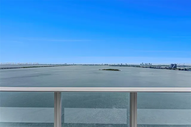 a view of lake and mountain