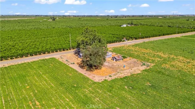 a view of a golf course with a garden