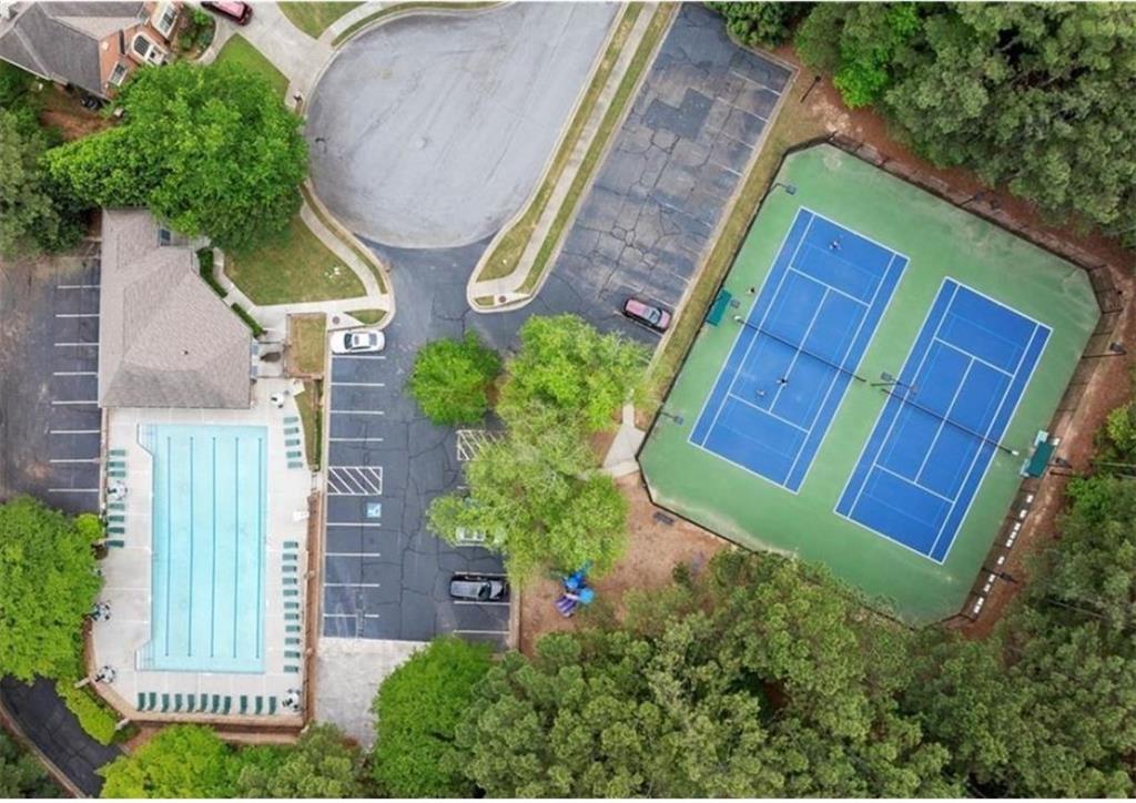 4282 Goldfield Trace, Unit MAIN & 2 Suwanee, GA 30024 - Photo 25 of 28 an aerial view of a house