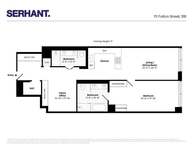 $7,000 | 111 Fulton Street, Unit 318 | Financial District
