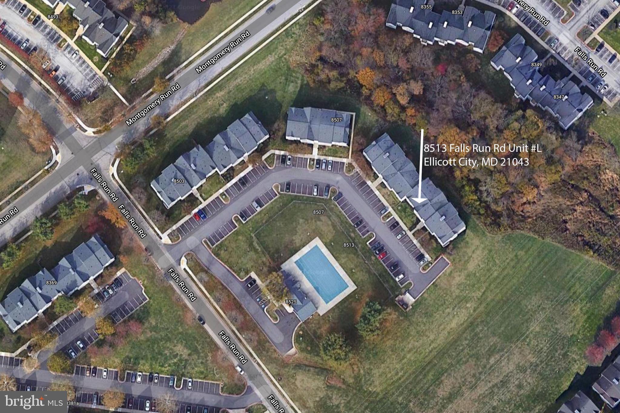 8513 Falls Run Road, Unit L Ellicott City, MD 21043 - Photo 25 of 28 Aerial View